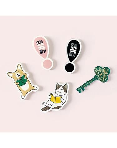 [북프렌즈] 아크릴 마그넷 기본형 - 오늘 꼭 하기 모던블랙