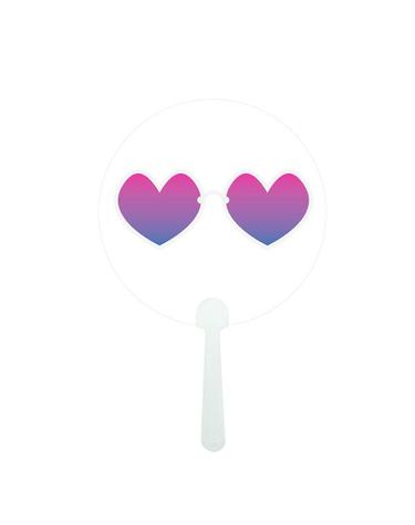 [북프렌즈] 셀피부채 - 하트선글라스