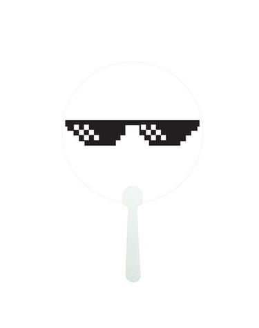 [북프렌즈] 셀피부채 - 픽셀선글라스