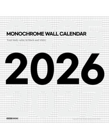 2026 모노크롬 벽걸이 달력