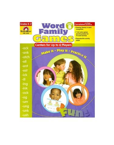 Word Family Games, Level B (Paperback)