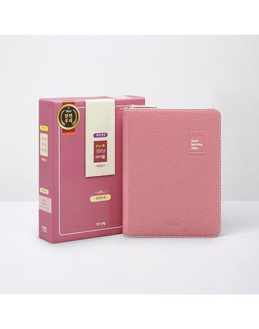 개역개정 뉴슬림 굿모닝바이블&새찬송가(초미니/우피합본/색인/지퍼/핑크)
