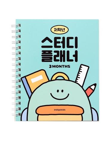 [인디고] 초등 저학년 스터디 플래너 (수첩형, 3개월) - 민트