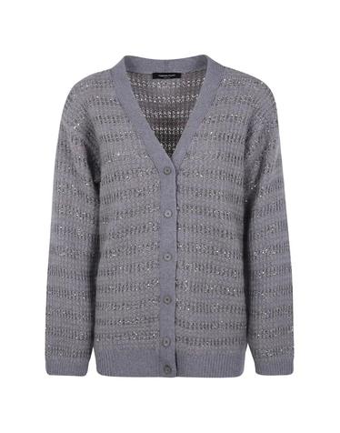 [해외직구] 26 FW 파비아나필리피 시퀸 장식 청키 니트 가디건 MAD226F453M420 TP459083204