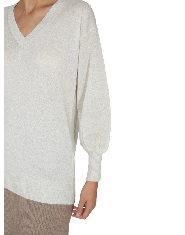 파비아나 필리피 [해외직구] 22FW 파비아나 필리피 V 넥 저지 MAD222W058H037VR1 TP577403397 착용컷