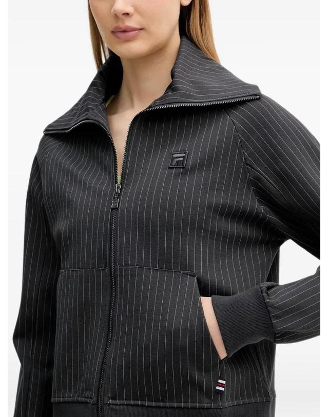 휠라 [해외직구] 26 FW 필라 Bellariva pinstripe print zip up jacket FAW1276 TP459060769 착용컷