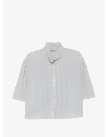 [해외직구] 26 FW 로우클래식 핀턱 하이 넥 블라우스 LW265BL02B1 TP455326234