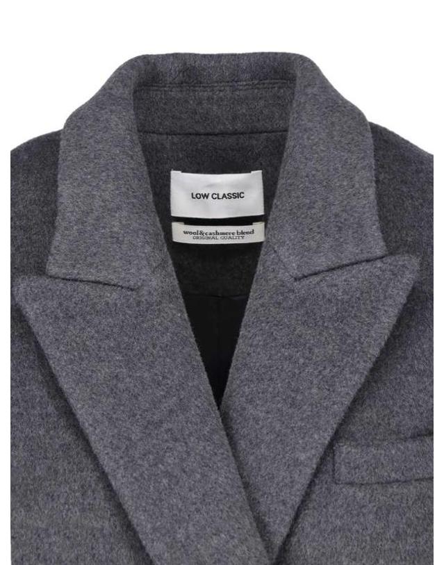 로우클래식 [해외직구] 로우컷 클래식 더블 브레스트 롱 코트 LW264CT03GR GREY TP980095678 착용컷