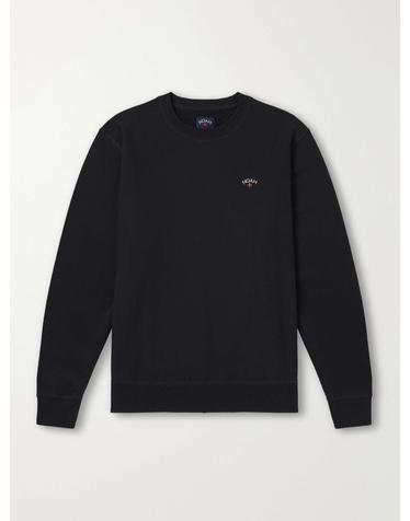 [해외직구] 26 FW 노아 블랙 로고 자수 코튼 저지 스웨트셔츠 TP581521533
