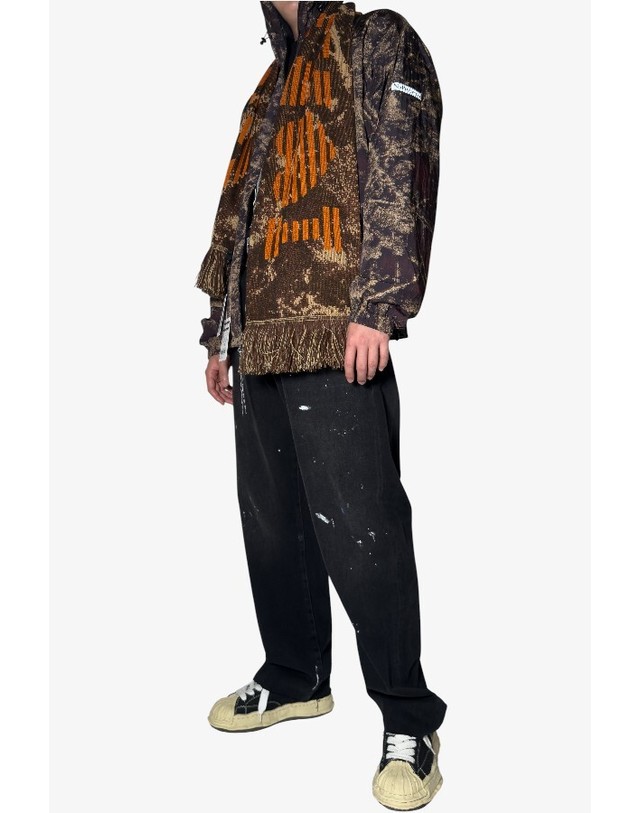 노 프라블레모 노 프라블레모 25FW 아이 러브 에일리언 카모 스카프 NP9013304 CAMO 착용컷