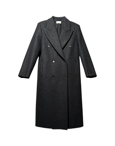 더로우 25FW 버진 울 캐시미어 코트 HARIET 10372W4067 DARK CHARCOAL