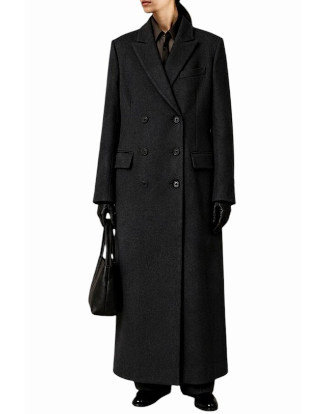 더로우 더로우 26FW 클라우디아 코트 KLAUDIA COAT 10851W4318 BLK 착용컷