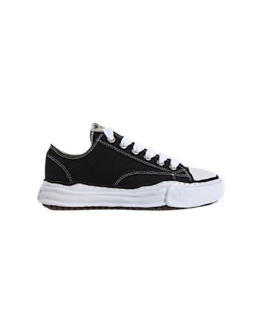 메종 미하라야스히로 25FW 피터슨 로우 OG 솔 캔버스 스니커즈 PETERSON A01FW702 BLACK