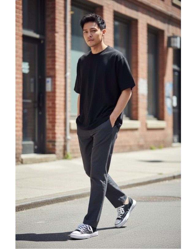 메종미하라야스히로 메종 미하라 야스히로 메종 미하라야스히로 25FW 피터슨 로우 OG 솔 캔버스 스니커즈 PETERSON A01FW702 BLACK 착용컷