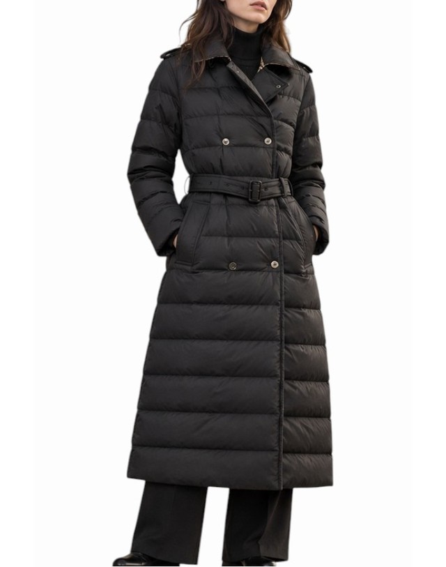 버버리 버버리 26FW KENT 롱 나일론 후드 퍼퍼 코트 다운 자켓 8131873 A1189 착용컷