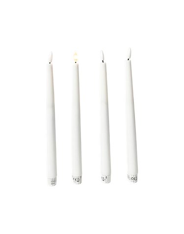 스칸디 에센셜 브라이트 LED 캔들 28cm 4개 세트 50937001 WHITE