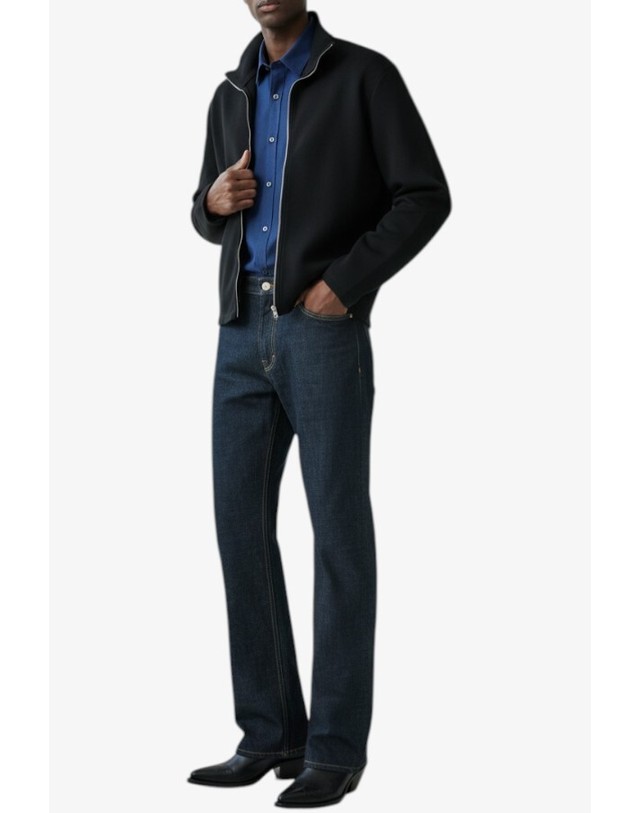 아워 레가시 아워레가시 아워레가시 26SS 슈렁큰 풀 집업 SHRUNKEN M2266SBA BLACK ATHLETIC RIB 착용컷