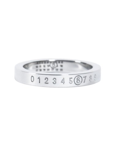 MM6 마르지엘라 26SS MM6 넘버링 로고 미디엄 3MM 반지 SM6UQ0059 P6469 951
