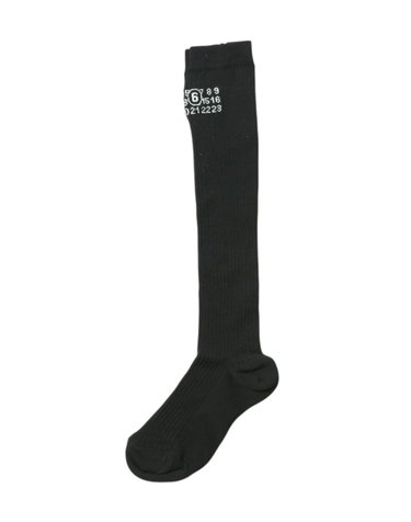 MM6 마르지엘라 26FW 자카드 로고 니하이 삭스 S52TL0041 M13244 900