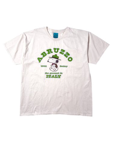 와일드동키 26SS 스누피 아브루초 반팔티셔츠 ABRUZZO TS03 001 NATURAL