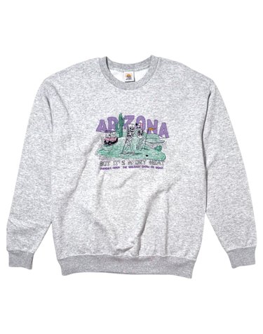 와일드동키 26FW 아리조나 크루넥 맨투맨 ARIZONA FG01 002 HEATHER GREY