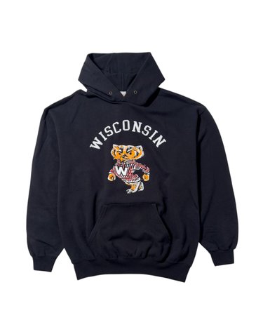 와일드동키 26FW 위스콘신 후디 WISCONSIN HOODIE FC01 021 BLACK