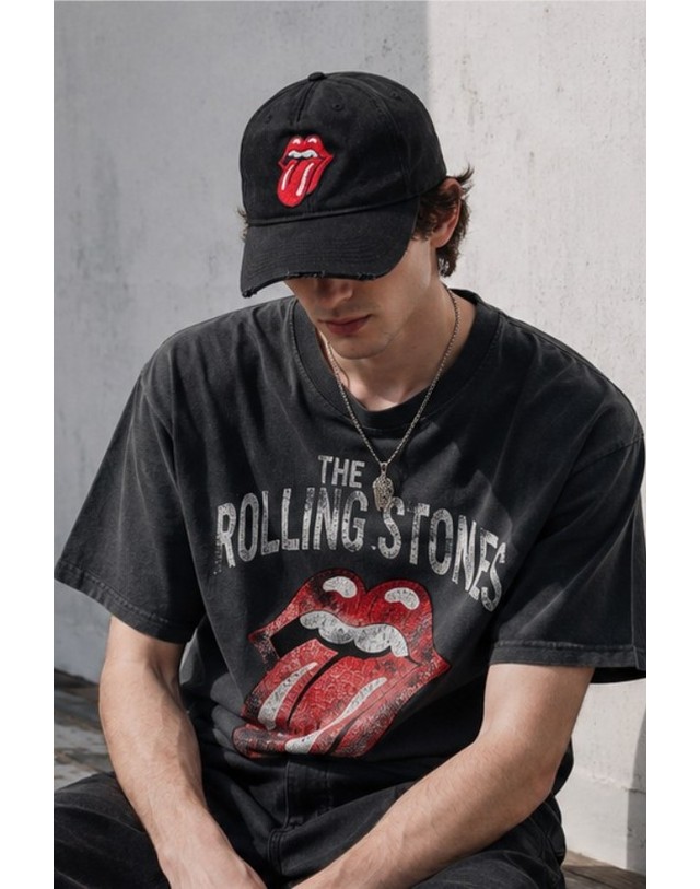 와일드 동키 와일드동키 26FW 롤링 스톤스 콜라보 모자 ROLLINGSTONES CAP HT01 711 VINTAGE BLACK 착용컷