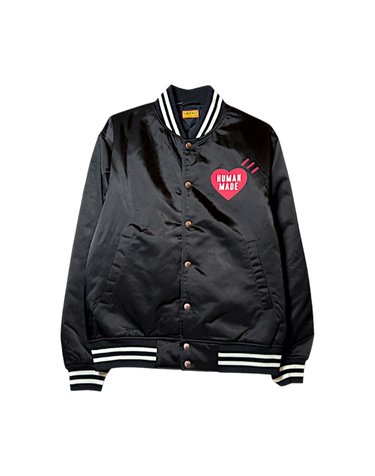 휴먼메이드 25FW 나일론 스타디움 자켓 HM30JK038 BLACK