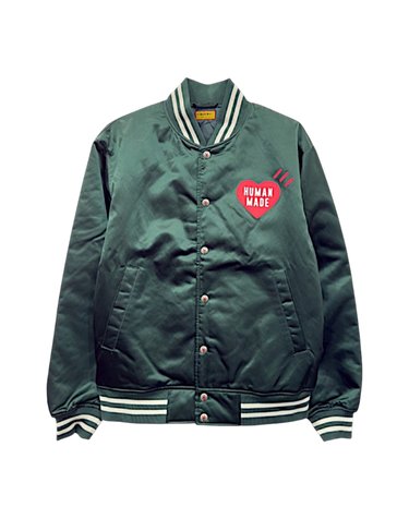 휴먼메이드 25FW 나일론 스타디움 자켓 HM30JK038 GREEN