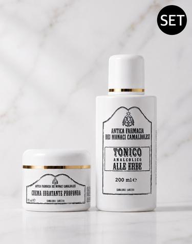 [이탈리아수도원화장품]보습 기초 듀오 크레마 이드라딴떼 50ml+토너 200ml