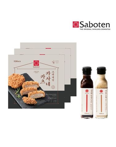 [보리보리]  카사네돈카츠 3봉+소스2개돈카츠,참깨