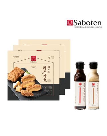 [보리보리]  콰트로치즈돈카츠 3봉+소스2개돈카츠,참깨