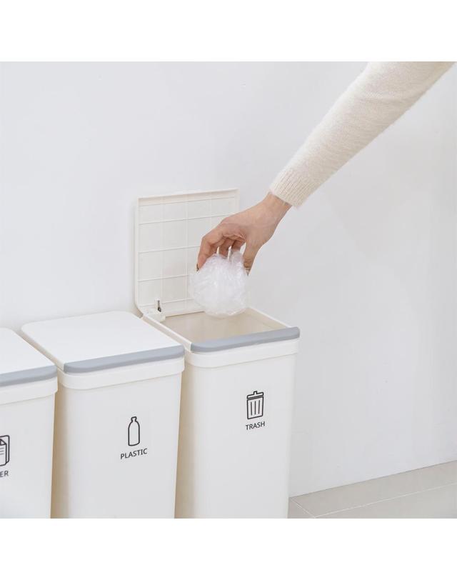 모노플랫 모노플랫 3단 분리수거함 재활용 쓰레기통 착용컷