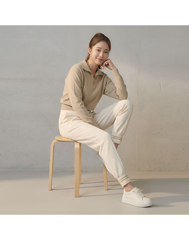 에포크 헤리티지 여성 프리미엄 밴딩 니트 조거 팬츠 PT08IV