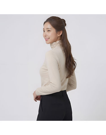 에포크 헤리티지 여성 프리미엄 셔링 목넥 기모 이너웨어 IN02BE