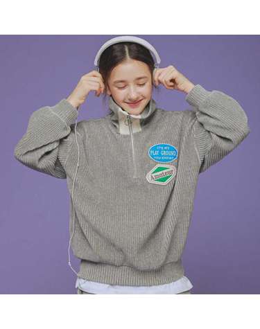 코듀 반집업 맨투맨 티 GUWTO01