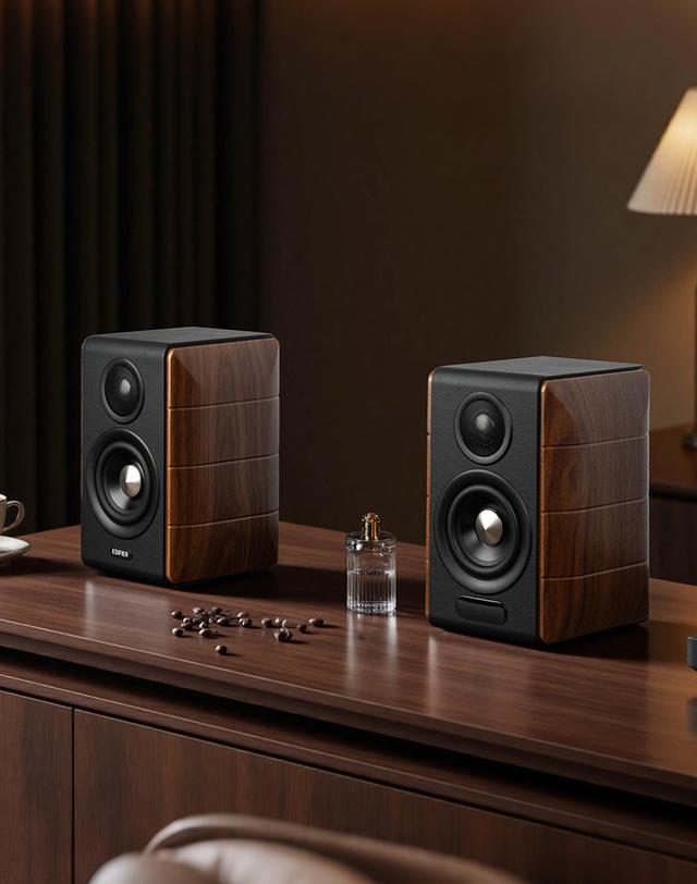 에디파이어 [EDIFIER] 에디파이어 S880DB MKII 블랙월넛 Hi-Fi 고음질 액티브 스피커 88W 착용컷