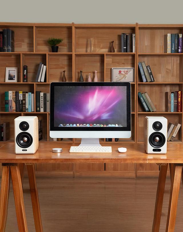 에디파이어 [EDIFIER] 에디파이어 S880DB MKII 화이트 Hi-Fi 고음질 액티브 스피커 88W 착용컷