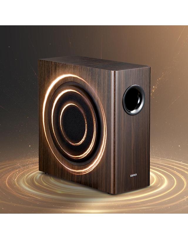 에디파이어 [EDIFIER] 에디파이어 T5S 서브우퍼 70W 고출력 8인치 중저음 액티브 스피커 KC인증버전 착용컷