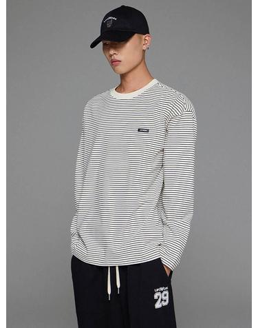 [라이프워크] 베이직 스트라이프 긴팔 티셔츠_LW253TL312