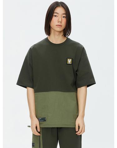 [라이프워크] 나일론 배색 반팔티셔츠_LW232TS150