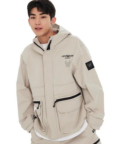 [라이프워크] 윈드위브 스퀘어 후드 자켓_LW241JP371