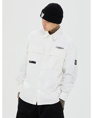 [라이프워크] 로고 투포켓 셔츠_LW245SR305