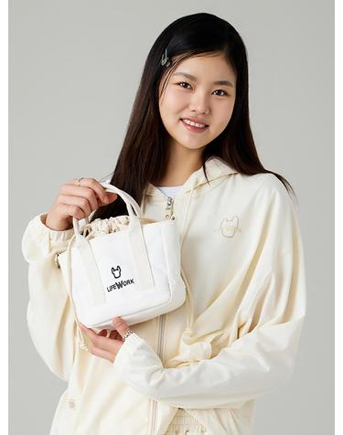 [라이프워크] 실버라독 캔버스 2WAY 미니 토트백_LW245BG412