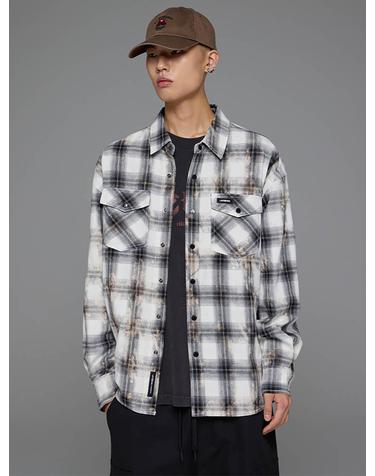 [라이프워크] 빈티지 투포켓 체크 셔츠_LW253SR320