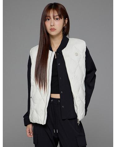 [라이프워크] 여성) Lite 다이아 퀼팅 미드 다운 베스트_LW254DV700