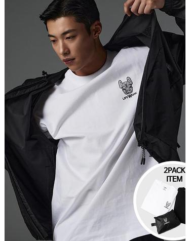 [라이프워크] 공용) 2PACK 베이직 반팔 티셔츠_LW255TS901