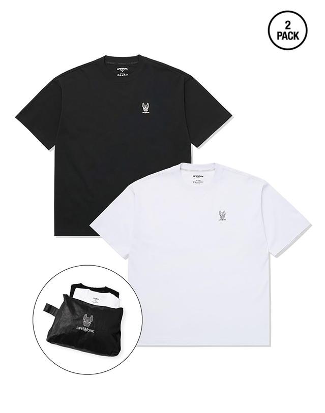 라이프워크 [라이프워크] 공용) 뉴 2PACK 베이직 반팔 티셔츠_LW265TS901 착용컷