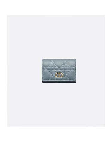 [국내백화점/당일배송] 디올     Dior Caro Glycine 지갑 블루 S5132UWHC_M81B / 여성 반지갑