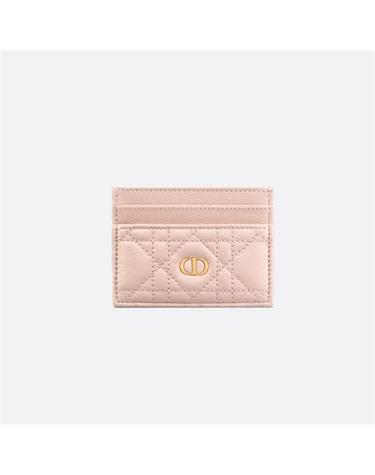 [국내백화점/당일배송] 디올     Dior Caro Freesia 카드 지갑 파우더 핑크 S5130UWHC_M413 / 여성 카드지갑